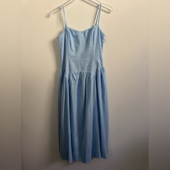 All in favors drop waist cotton & midi dress B3105 - Picture 2 of 4